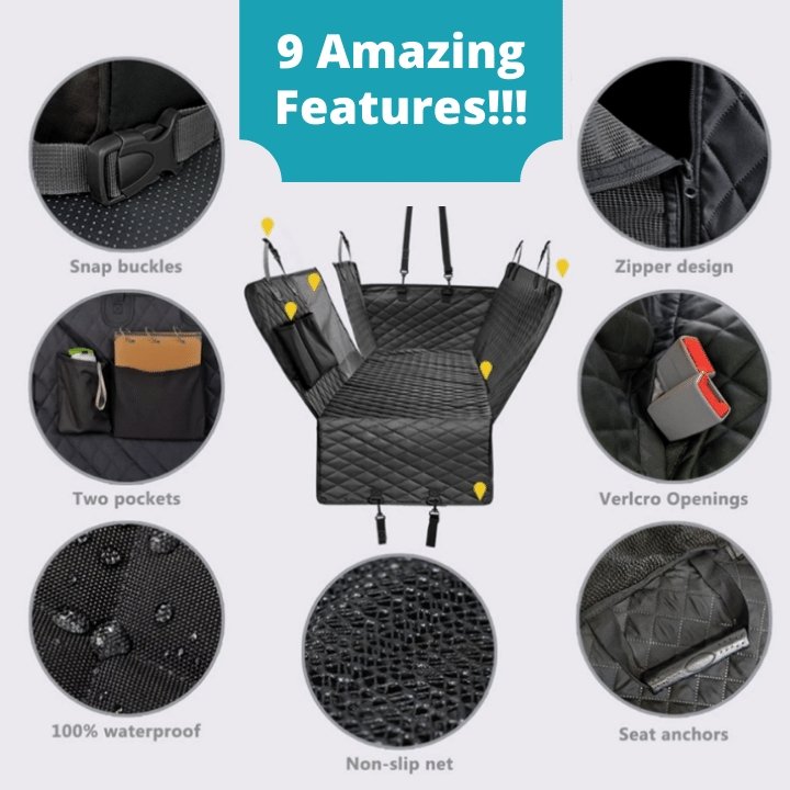 DogProofPro™ Car Seat Cover (+FREE Safety Belt!) - WoofAddict